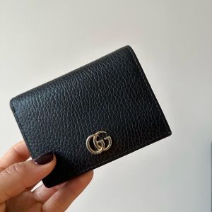 Gucci leather card case wallet